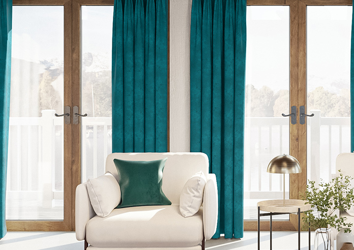 Florence Faux Suede, Ink Blue - Made to Measure Curtains - Image 3